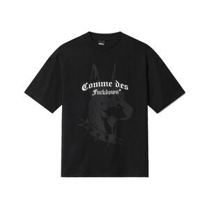 Comme Des Fuckdown Men Black T-Shirts